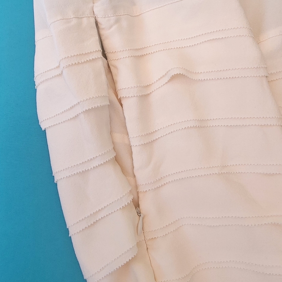 TORY BURCH Ivory Layered Ruffle Silk Tank - Picture 3 of 5